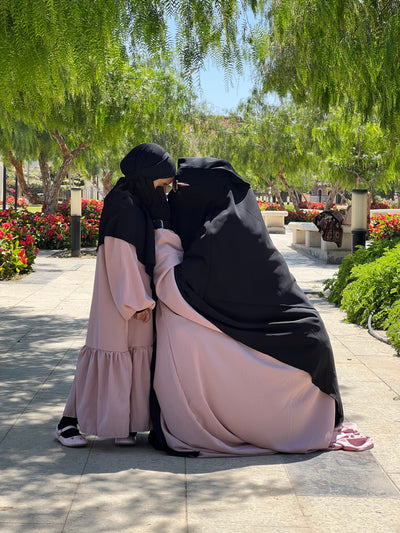 Mother and Daughter set of Butterfly Abaya